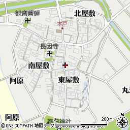 愛知県安城市木戸町東屋敷30周辺の地図