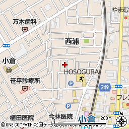 京都府宇治市小倉町西浦47-48周辺の地図