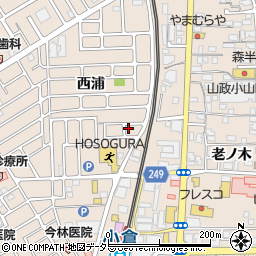 京都府宇治市小倉町西浦55-10周辺の地図