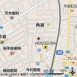 京都府宇治市小倉町西浦50-5周辺の地図