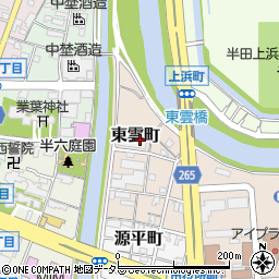 〒475-0872 愛知県半田市東雲町の地図