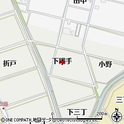 愛知県岡崎市福桶町下縄手周辺の地図