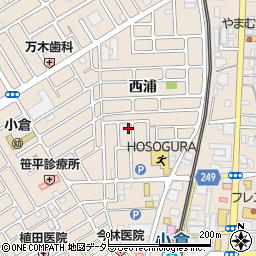 京都府宇治市小倉町西浦47-58周辺の地図