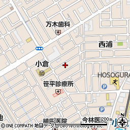 京都府宇治市小倉町西浦95-13周辺の地図