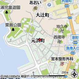 島根県浜田市元浜町171周辺の地図