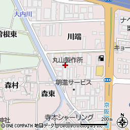 京都府久世郡久御山町森周辺の地図