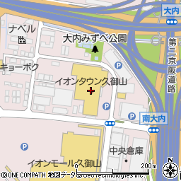 ダイソーイオンタウン久御山店周辺の地図