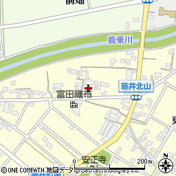 愛知県安城市藤井町北山周辺の地図