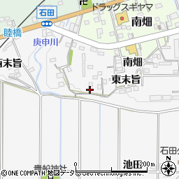 愛知県新城市石田東末旨26-4周辺の地図