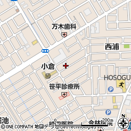 京都府宇治市小倉町西浦95-24周辺の地図
