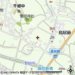 愛知県新城市豊栄森下周辺の地図