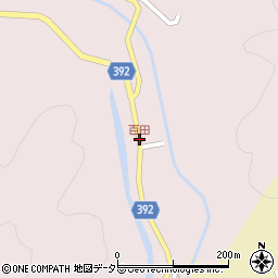 百田周辺の地図