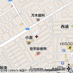 京都府宇治市小倉町西浦96-34周辺の地図
