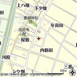 愛知県岡崎市福岡町内新田87周辺の地図