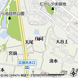 兵庫県川辺郡猪名川町広根庄司周辺の地図