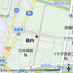 静岡県藤枝市横内871-1周辺の地図