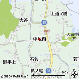 兵庫県宝塚市境野中垣内周辺の地図
