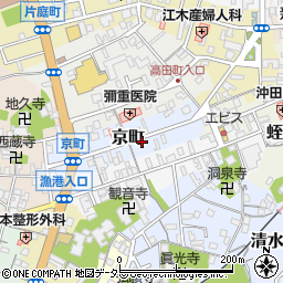 島根県浜田市京町周辺の地図
