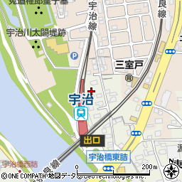京都府宇治市宇治乙方21周辺の地図