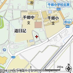 愛知県新城市杉山道目記周辺の地図