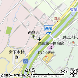 兵庫県加東市森尾50-1周辺の地図