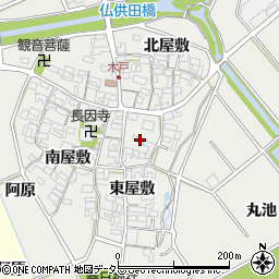 愛知県安城市木戸町東屋敷15周辺の地図