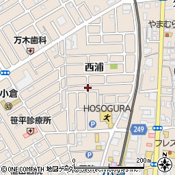 京都府宇治市小倉町西浦36-38周辺の地図