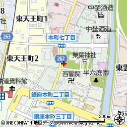 愛知県半田市銀座本町1丁目23周辺の地図