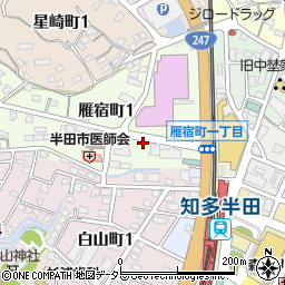トヨタレンタリース愛知半田店周辺の地図