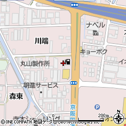 吉田商事株式会社　セルフ久御山周辺の地図