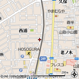 京都府宇治市小倉町西浦29-2周辺の地図