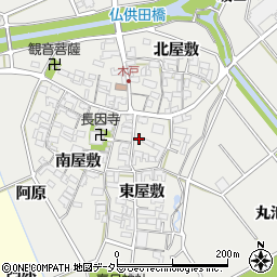 愛知県安城市木戸町東屋敷12周辺の地図