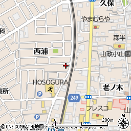 京都府宇治市小倉町西浦30-3周辺の地図