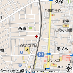 京都府宇治市小倉町西浦30-2周辺の地図