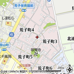 愛知県碧南市荒子町周辺の地図