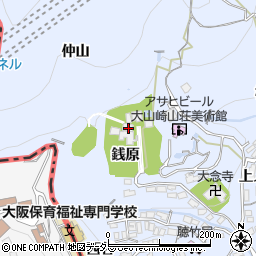 京都府乙訓郡大山崎町大山崎銭原周辺の地図