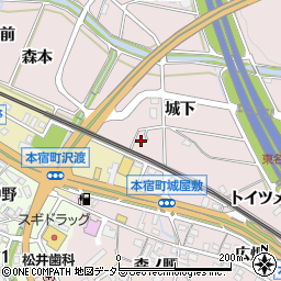 愛知県岡崎市本宿町城屋敷32周辺の地図