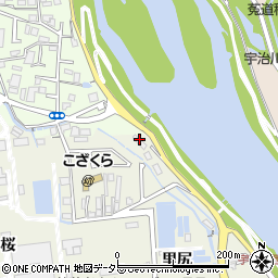 宇治市役所　井川排水機場周辺の地図