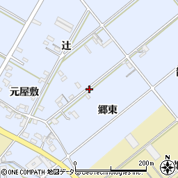愛知県西尾市新村町周辺の地図