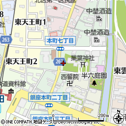愛知県半田市銀座本町1丁目20周辺の地図
