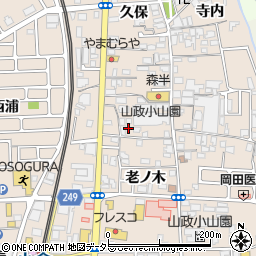 京都府宇治市小倉町久保104周辺の地図