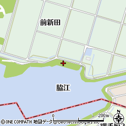 愛知県安城市東端町脇江周辺の地図