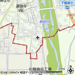兵庫県姫路市林田町下構105周辺の地図