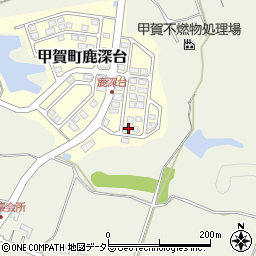 滋賀県甲賀市甲賀町鹿深台180-121周辺の地図