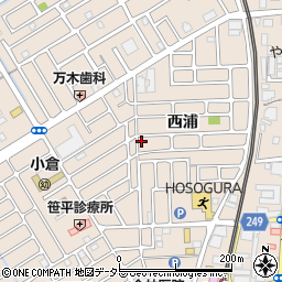 京都府宇治市小倉町西浦39-4周辺の地図