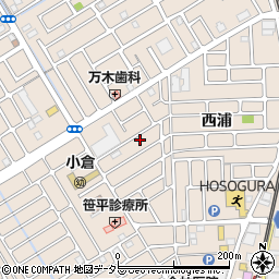 京都府宇治市小倉町西浦94-39周辺の地図