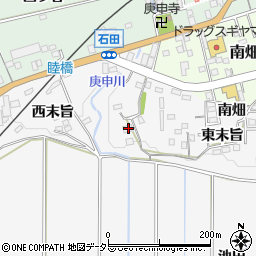 愛知県新城市石田東末旨30周辺の地図