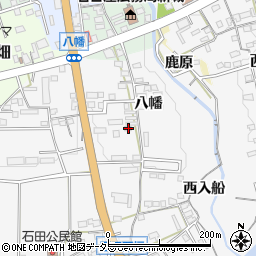 愛知県新城市石田八幡36周辺の地図