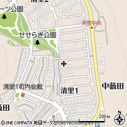 静岡県藤枝市清里周辺の地図