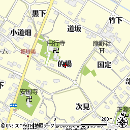 愛知県額田郡幸田町坂崎的場周辺の地図
